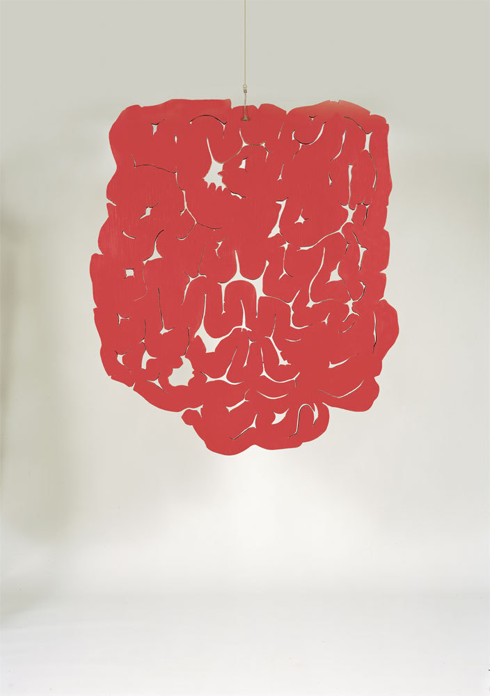 Piano sospeso rosso combinato pietro consagra