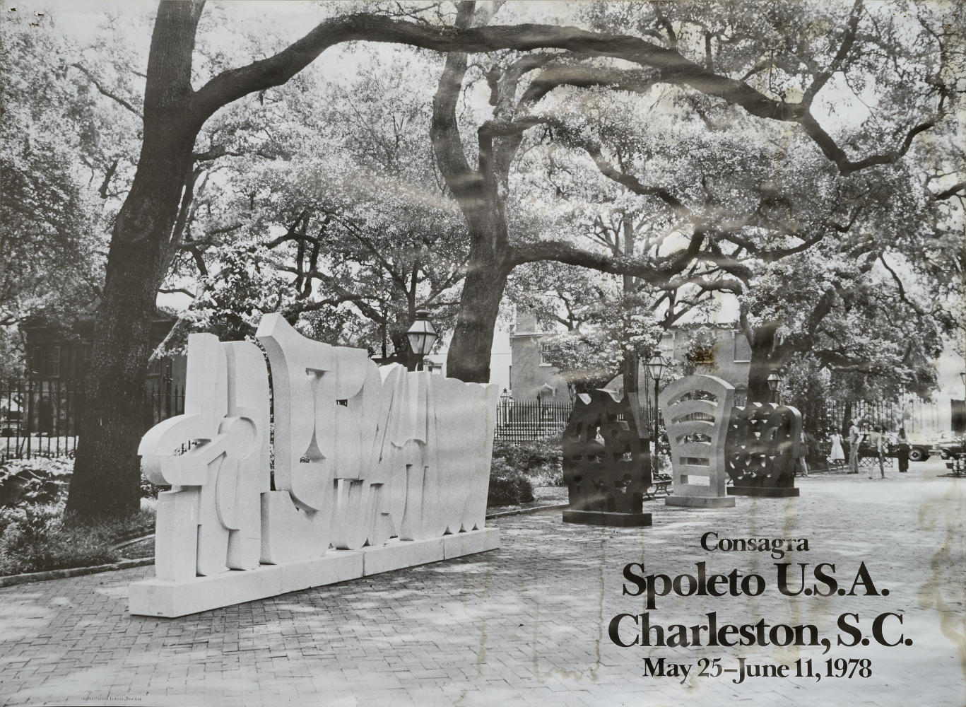 Manifesto per Charleston, Festival Spoleto USA, Pietro Consagra. Iron Sculptures, 25 maggio–11 giugno 1978